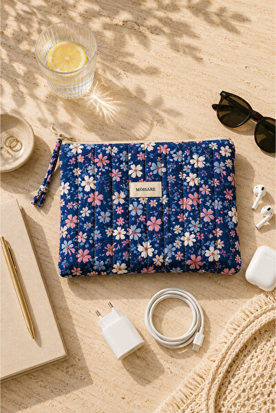 MOISARE 10 İnç Tablet Kılıfı 21x27 cm – Kapitoneli Organizer Çanta | Kitap Kı...