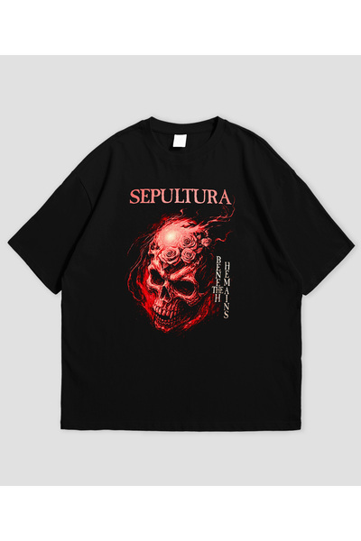 Grafftee Clothing Μπλουζάκι Sepultura με στάμπα, unisex, oversized
