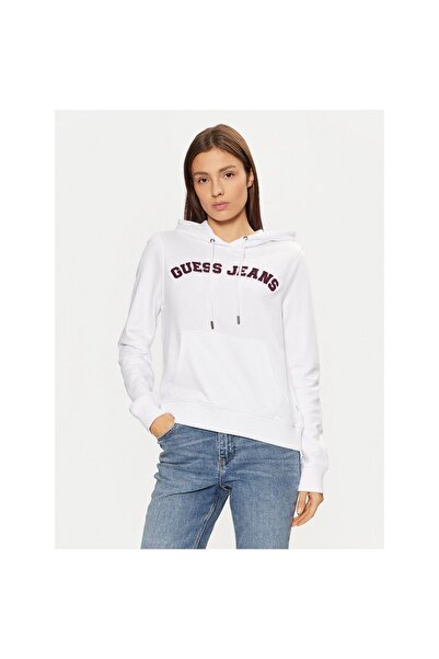 Guess Jeans Γυναικεία Μπλούζα W5RQ17K68I4 Λευκή