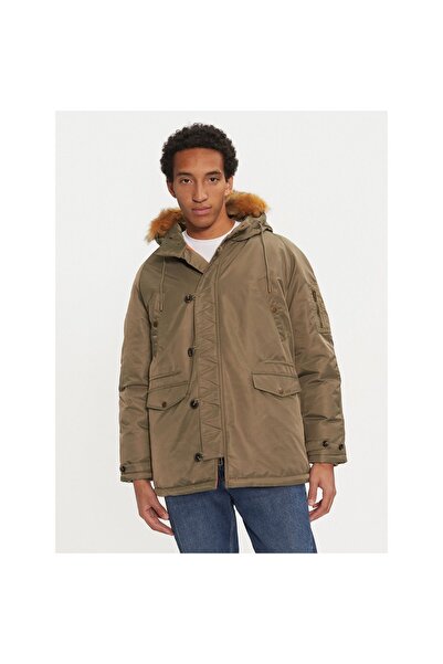 Guess Parka bărbați M4BL22WG932 Kaki