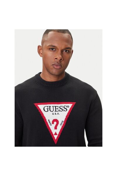Guess Jeans Pulover bărbătesc M4BR32Z3HM1 Negru