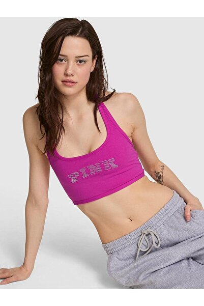 PINK All-Day Pamuklu Askılı Sporcu Sütyeni