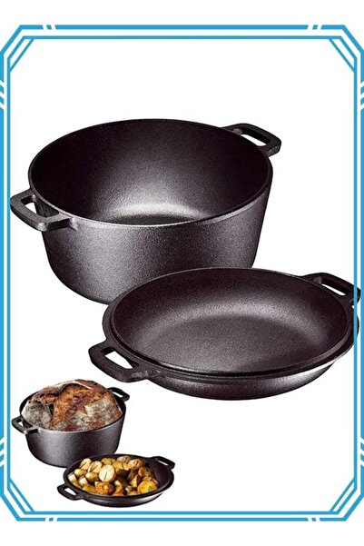 Apex Dutch Oven Pot with Lid, Cast Iron Skillets, Dutch Oven for Bread Baking...