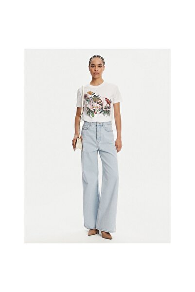 Just Cavalli Tricou de damă 78PAHA01 CJ700 Alb