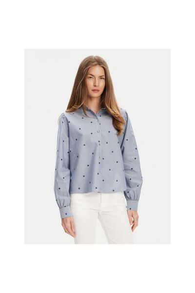 United Colors of Benetton Cămașă de damă 5D51DQ0BF Albastru