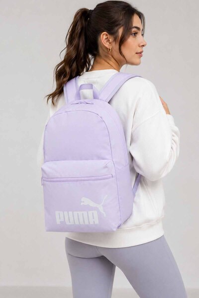 Puma Backpack Lilac School Bag Daily Sports Bag Lightweight Ergonomic Width: ...