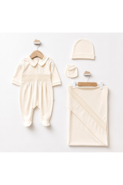 Pugi Baby Hospital Discharge Set: Overalls, Blanket, Hat, Gloves, Cotton Baby...