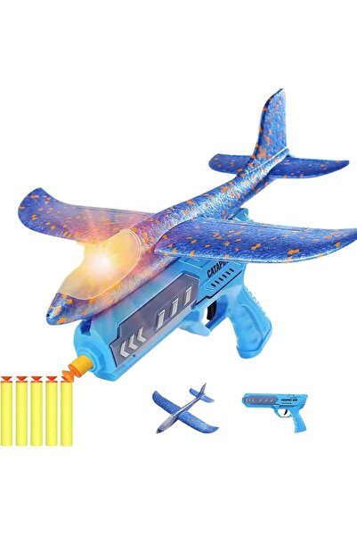 Home Smart Airplane with Launcher for Toddlers Airplane with lights 7pcs Set ...