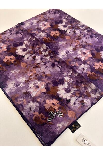KB Bursa İpek Hand-Stitched Cotton Soft Scarf 100X100 cm