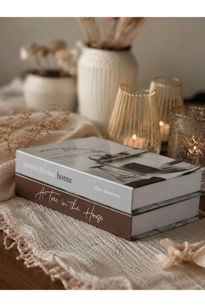 Velzade Home Decorative Book Box Set of 2 |   Modern Book-Looking Storage Box |   Living Room, Office and Shelf Decor