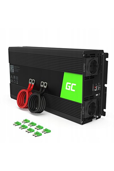 NO BRAND Invertor GREEN CELL Sinus modificat 24V/230V 1500W/3000W