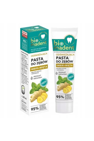 NO BRAND Pastă de dinți BIO MADENT Ghimbir + Mentă 100 ml