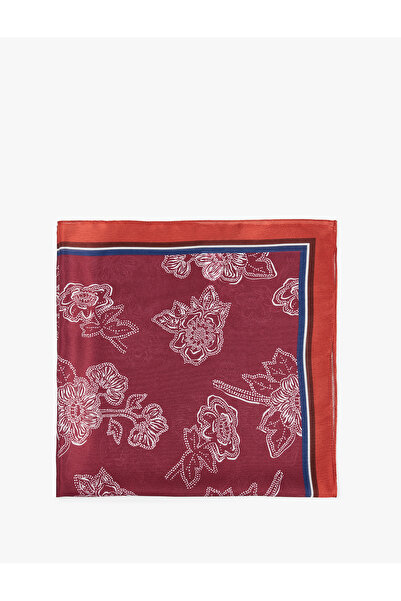 Koton Multicolored Floral Patterned Square Shawl
