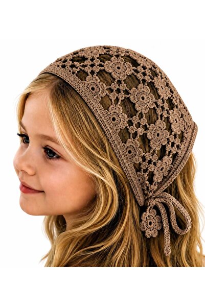 MyHubi Children's Bohemian Style Knitted Tie-On Crown Bandana