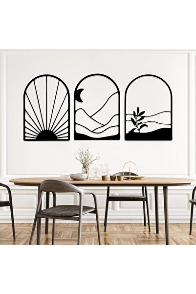 Arabest 3-Pack Metal Wall Decor,Modern Minimalist Line Art,Elegant Decorative...