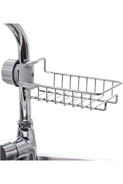 Genaric Kitchen Bathroom Shower Faucet Top Rack Soap Sponge Hanger Shelf Sing...