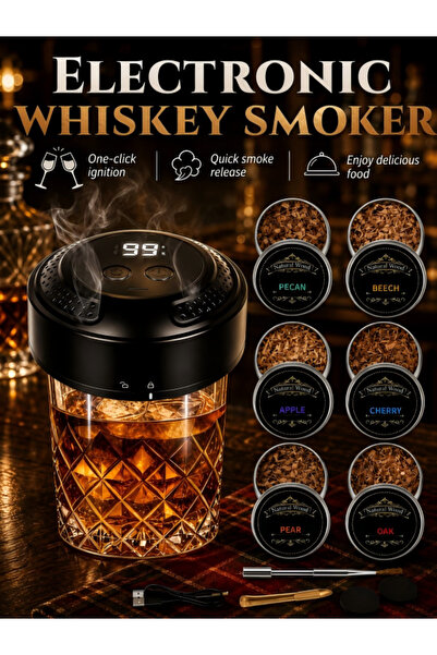 Excitat Kit electric pentru afumatoare de whisky, Excitat®, Set reincarcabil ...