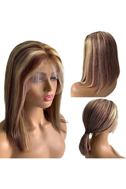 Estelle Lace Front Human Hair Bob Wig, Pre Plucked Hairline Short Lace Front ...