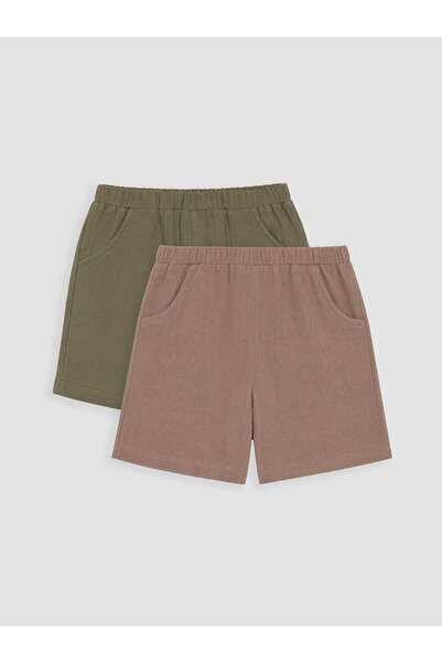 LC Waikiki Lcw Baby 2-Pack Baby Boy Shorts