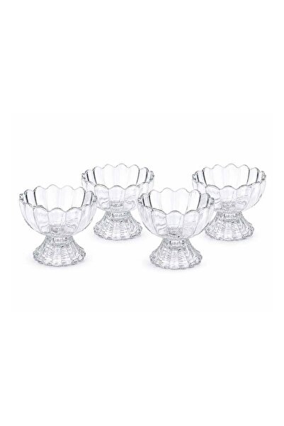 Ginza Glass serving cups set with base - 4 pieces