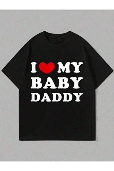 799 تي شيرت كاجوال بتصميم 'Love I Heart My Baby Daddy'، أسلوب هيب هوب للشارع،...