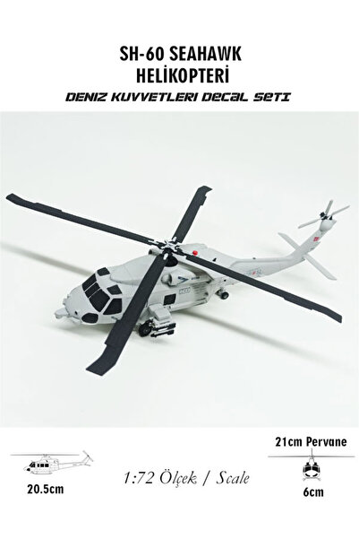 3DROBOTECH Sikorsky SH-60 SeaHawk Helikopter Modeli 1/72