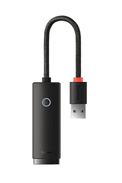 Baseus Adaptor placa de retea Lite WKQX000001, USB 2.0 - RJ-45 10/100 Mbps, L...