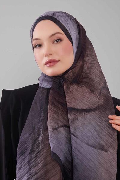 Levidor Anthracite Gradient Muslin Cotton Shawl
