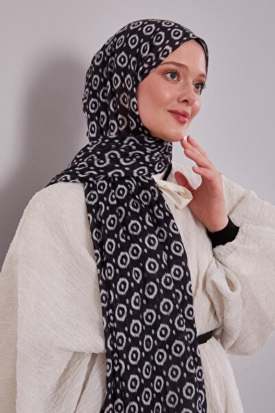 Levidor Black Micro Patterned Craze Comfort Shawl
