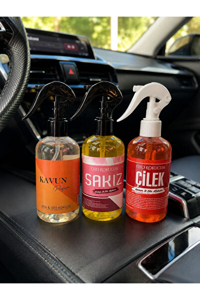 oto kokucum Kavun Sakız Çilek Oto ve Oda kokusu 3x250 ml