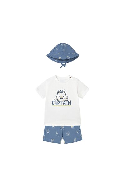 MAYORAL Set tricou și pantaloni scurți băieți 1655 27 Albastru