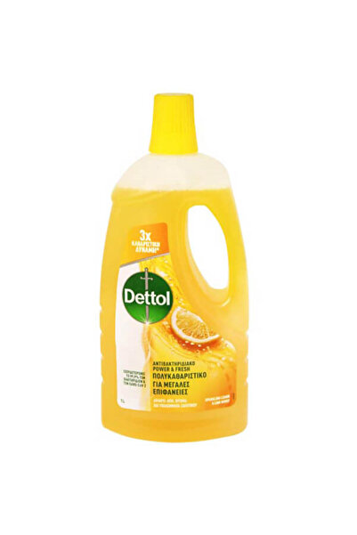 Dettol ΥΓΡΟ ΠΟΛΥΚΑΘΑΡΙΣΤΙΚΟ 1lit - (ΦΡΕΣΚΑΔΑ ΛΕΜΟΝΙΟΥ)
