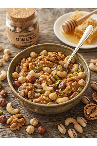 Genel Markalar Altın Harman Atom Ezme (Bal,Ceviz,kaju,fındık,fıstık) 650Gr