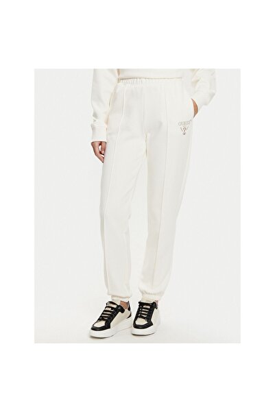 Guess Pantaloni de trening pentru femei V5RB13KC3D2 Crem
