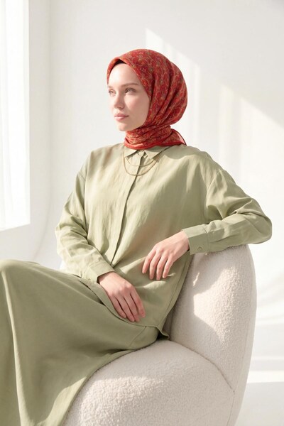 Silk Home Soft Scarf Garden Coral 90X90
