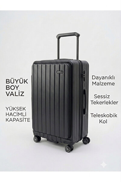 MÇS BAGGAJ Unisex İthal Özel Üretim Geniş Çekecek li Extra Körüklü Polikarbon...