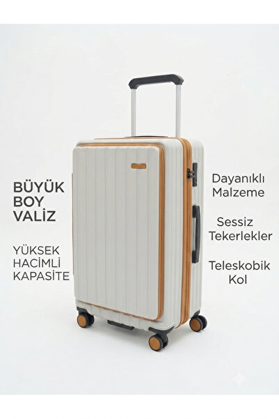 MÇS BAGGAJ Unisex İthal Özel Üretim Geniş Çekecek li Extra Körüklü Polikarbon...