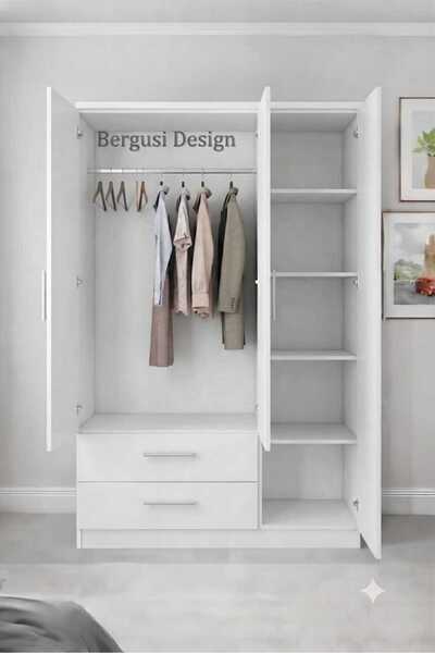 Bergusi Design Şıklık ve Fonksiyonellik Bir Arada Şık Aynalı Giysi Dolabı %10...