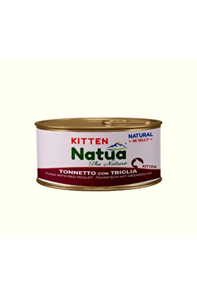 Natua طعام رطب للقطط الكتن بنكهة التونة مع البوري الاحمر 85 غ