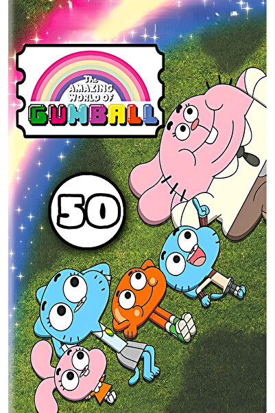 GUMBALL Coloring book, 50 illustrations The Amazing World of Gumball, A4