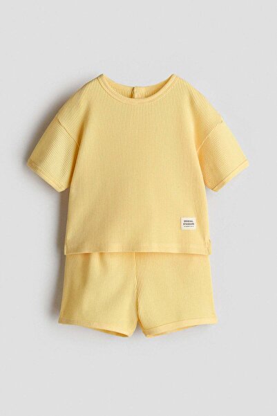 H&M 2-piece waffled cotton set