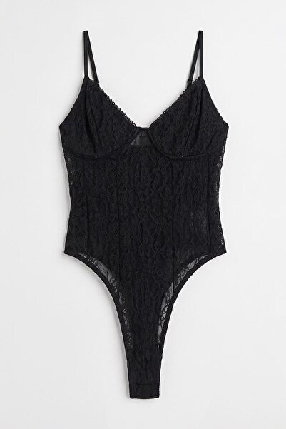 BSL Askılı Tül Bodysuit