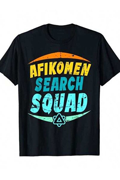 9TAY تي شيرت 'Seder Afikoman Search Squad - قميص كاجوال بأكمام قصيرة وياقة دا...