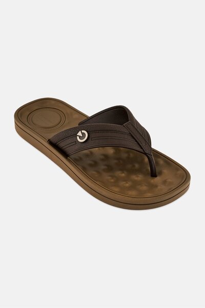 Cartago Men Alabama Thong Slip On Slippers, Brown