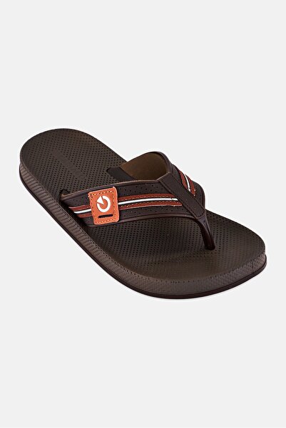 Cartago Men Siena Thong Slip On Slippers, Brown