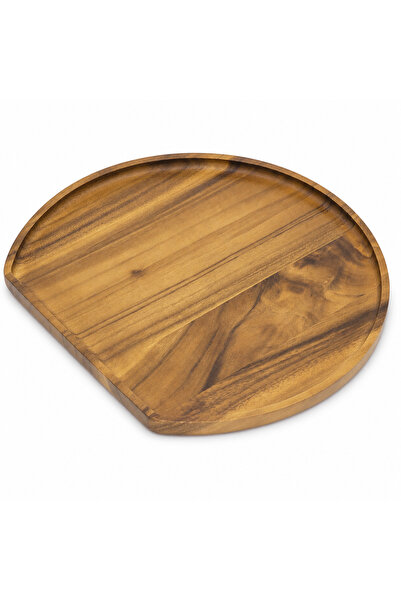 Blackstone Acacia Wood Serving Tray 35 × 31 × 2 cm, Wooden Platter for Cakes,...