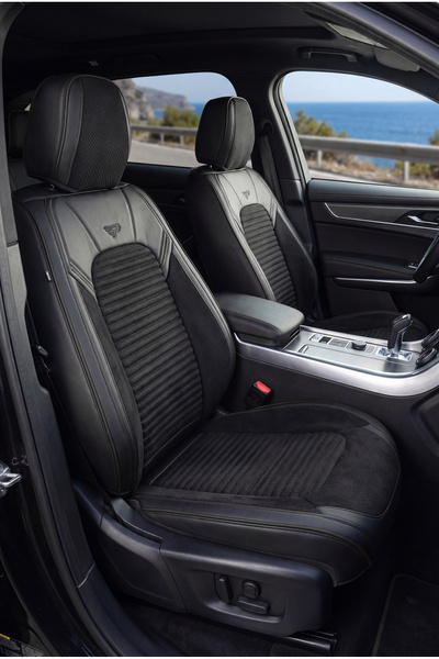 Panda Kılıf Panda Premium Grand Serisi Leather and Linen Fabric Car Seat Cove...