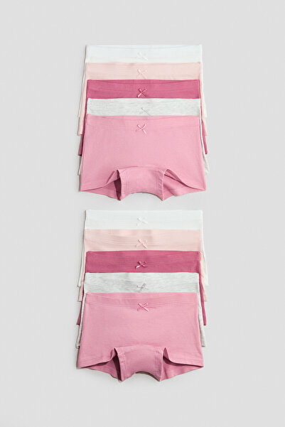 H&M 10'lu Pamuklu Boxer Külot