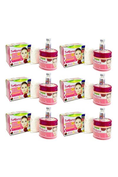 Sakeyna Rose Extract Beauty Cream + Serum and Soap Set - Pack of 6
