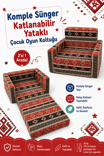 LENSA HOME Çocuk Koltuğu - Komple Sünger - (0-4 YAŞ)
